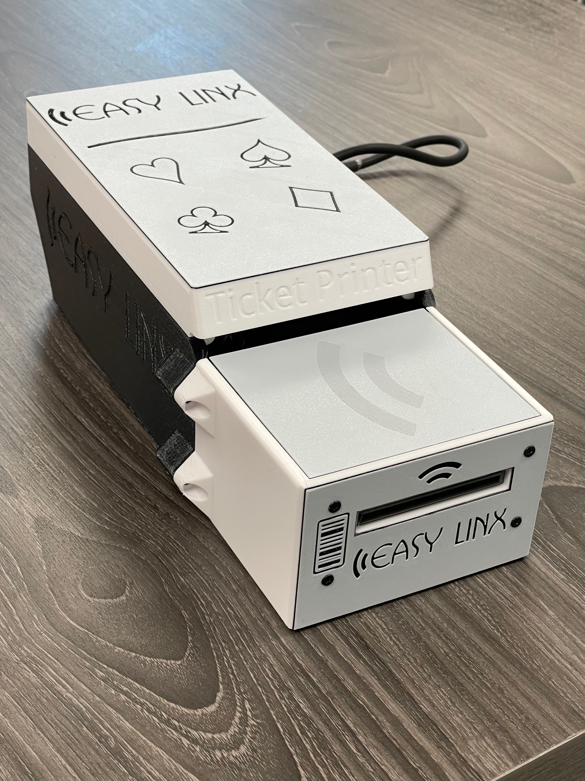 How to insert paper in a Ticket Printer easylinx